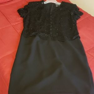 Black evening dress